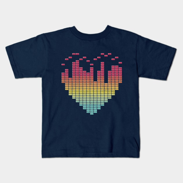 My Beat-ing Heart Kids T-Shirt by HeatherDee